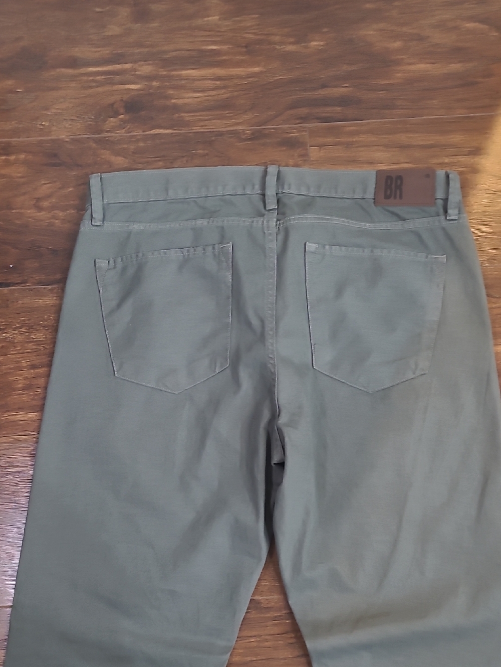 Banana Republic Limited Edition Straight-Leg Jeans in Olive Size 36/34 - Picture 7 of 11